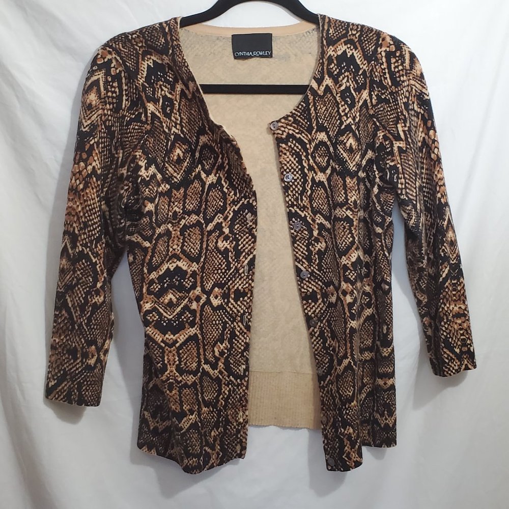 Cynthia Rowley | Leopard print cardigan | M